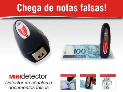 Mini Money Detector UV-MG para Dinheiro Falso, Notas Falsas